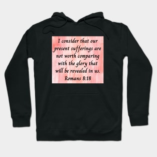 Bible Verse Romans 8:18 Hoodie